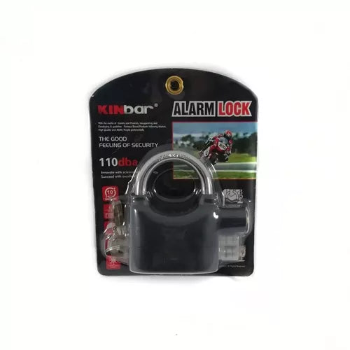 Candado con alarma Alarm Lock en su empaque